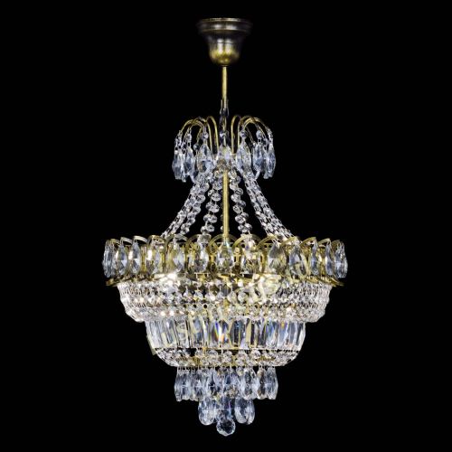 Люстра Ника подвесная под бронзу в Подольске Гусь Хрустальный