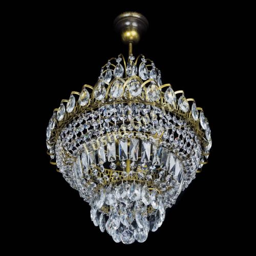 Люстра Ника подвесная под бронзу в Подольске Гусь Хрустальный