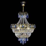 Люстра Ника подвесная Синяя под бронзу в Подольске Люстра Ника подвесная Синяя под бронзу в Подольске