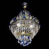 Люстра Ника подвесная Синяя под бронзу в Подольске Люстра Ника подвесная Синяя под бронзу в Подольске