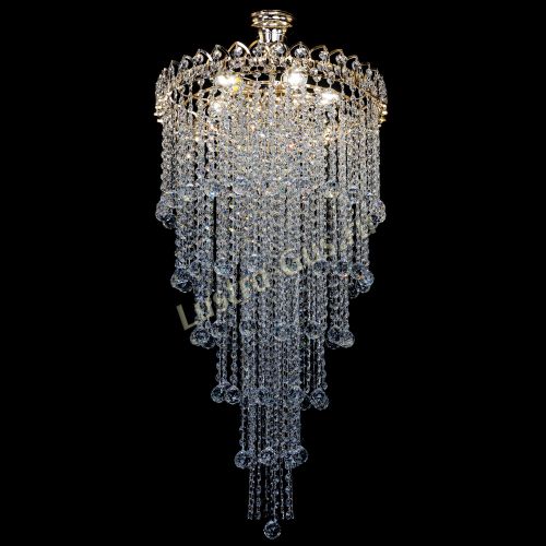 Люстра Октава длинная с подвесом в Подольске Гусь Хрустальный