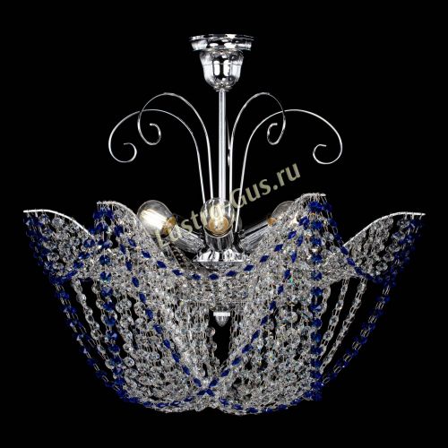 Люстра Орхидея №3 синяя в Подольске Гусь Хрустальный