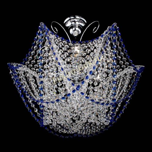 Люстра Орхидея №3 синяя в Подольске Гусь Хрустальный