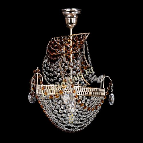 Люстра Парусник №1 чайный в Подольске Гусь Хрустальный