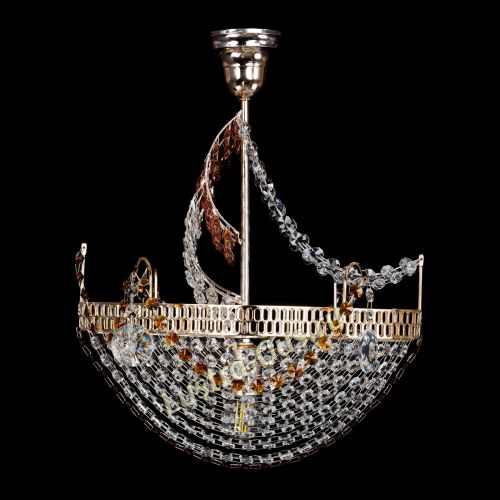 Люстра Парусник №1 чайный в Подольске Гусь Хрустальный