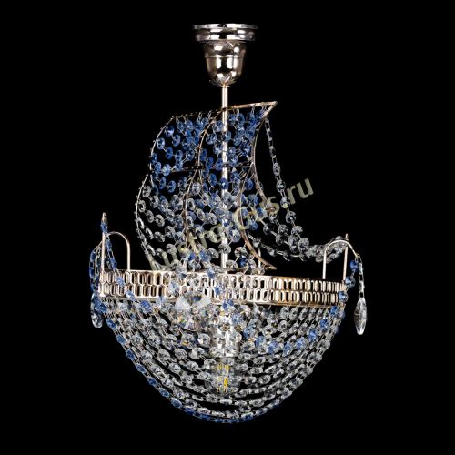 Люстра Парусник №1 синий в Подольске Гусь Хрустальный