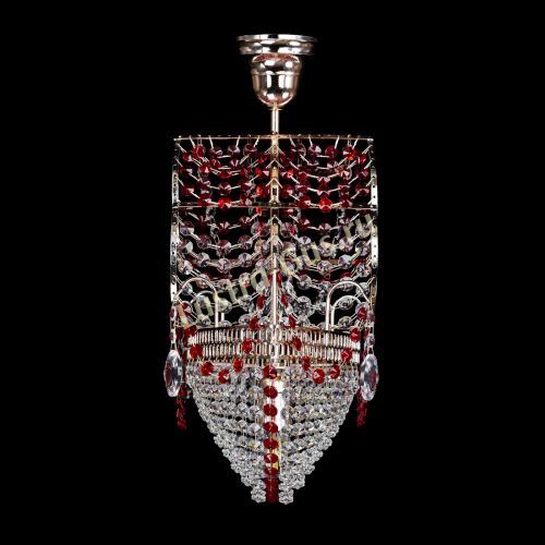 Люстра Парусник №1 красный в Подольске Гусь Хрустальный