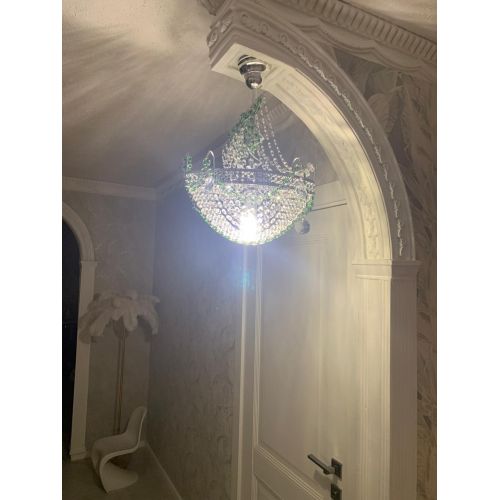 Люстра Парусник №1 зеленый в Подольске Гусь Хрустальный