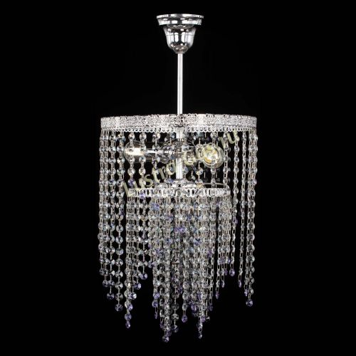 Люстра Токката Капель №3 фиолетовая в Подольске Гусь Хрустальный