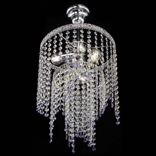 Люстра Токката Капель №3 фиолетовая в Подольске Гусь Хрустальный