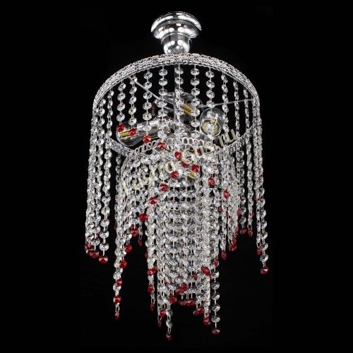 Люстра Токката Капель №3 красная в Подольске Гусь Хрустальный