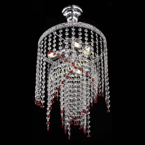 Люстра Токката Капель №3 красная в Подольске Гусь Хрустальный