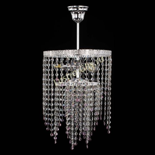 Люстра Токката Капель №3 розовая в Подольске Гусь Хрустальный