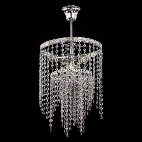 Люстра Токката Капель №3 розовая в Подольске Гусь Хрустальный