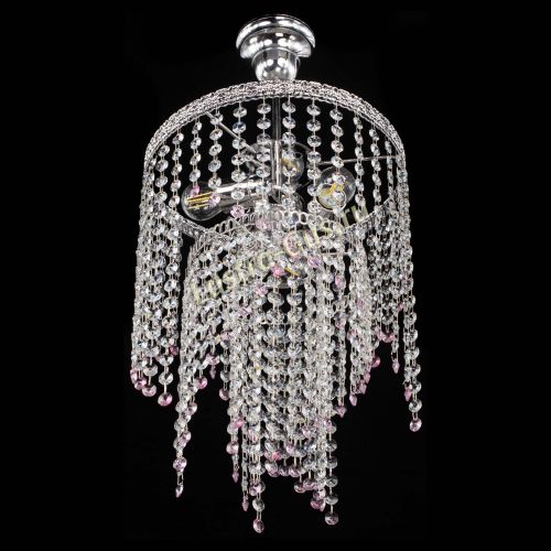 Люстра Токката Капель №3 розовая в Подольске Гусь Хрустальный