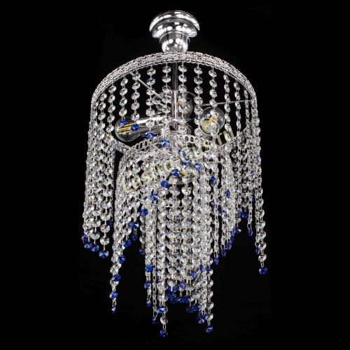 Люстра Токката Капель №3 синяя в Подольске Гусь Хрустальный