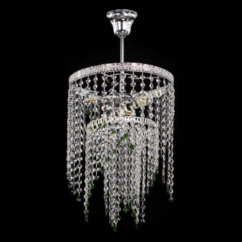 Люстра Токката Капель №3 зеленая в Подольске Гусь Хрустальный