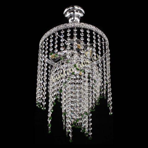 Люстра Токката Капель №3 зеленая в Подольске Гусь Хрустальный