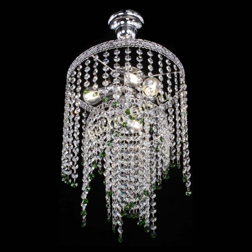 Люстра Токката Капель №3 зеленая в Подольске Гусь Хрустальный