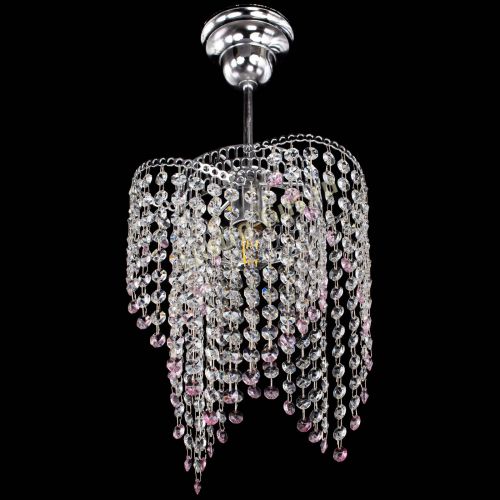 Люстра Вектор №5 розовая в Подольске Гусь Хрустальный