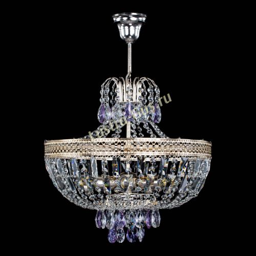 Люстра Венеция Астра №5 фиолетовая в Подольске Гусь Хрустальный