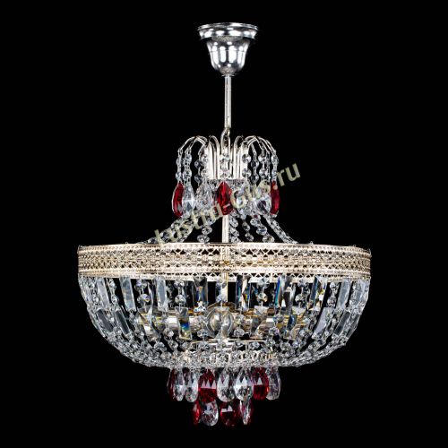 Люстра Венеция Астра №5 красная в Подольске Гусь Хрустальный