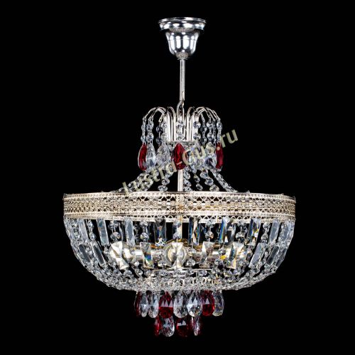 Люстра Венеция Астра №5 красная в Подольске Гусь Хрустальный