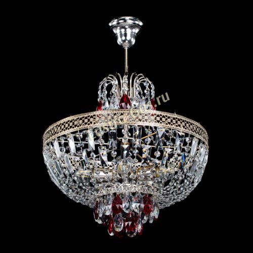 Люстра Венеция Астра №5 красная в Подольске Гусь Хрустальный