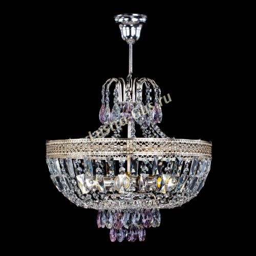 Люстра Венеция Астра №5 розовая в Подольске Гусь Хрустальный