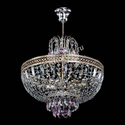 Люстра Венеция Астра №5 розовая в Подольске Гусь Хрустальный