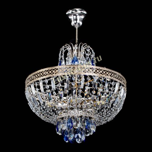 Люстра Венеция Астра №5 синяя в Подольске Гусь Хрустальный