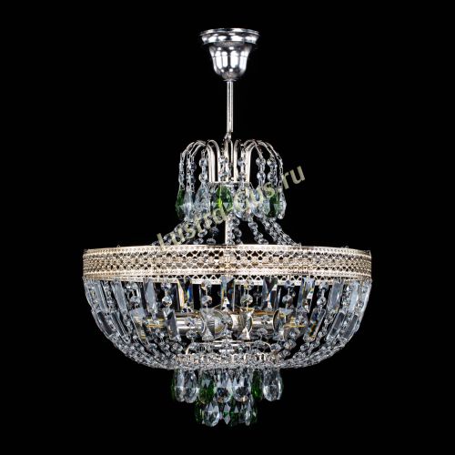 Люстра Венеция Астра №5 зеленая в Подольске Гусь Хрустальный