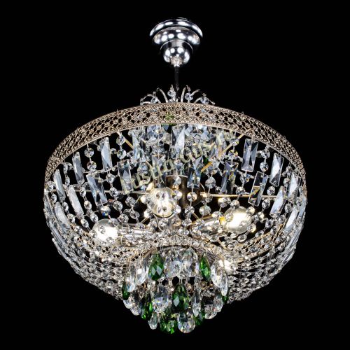 Люстра Венеция Астра №5 зеленая в Подольске Гусь Хрустальный