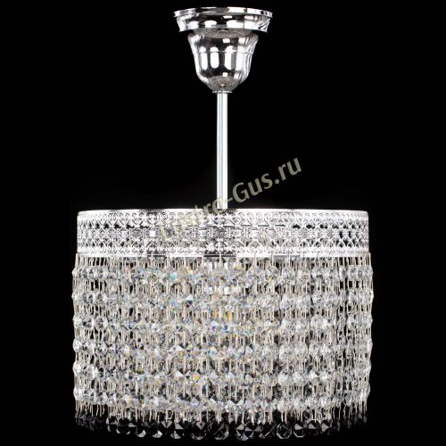 Люстра Венеция Капель №1 с подвесом Черная в Подольске Гусь Хрустальный