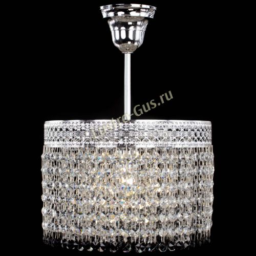 Люстра Венеция Капель №1 с подвесом Черная в Подольске Гусь Хрустальный