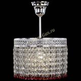 Люстра Венеция Капель №1 с подвесом Красная в Подольске