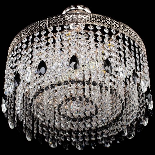 Люстра Венеция Капель журавлик черная в Подольске Гусь Хрустальный