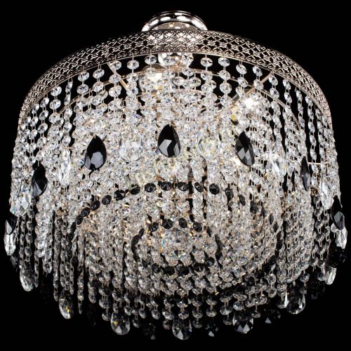 Люстра Венеция Капель журавлик черная в Подольске Гусь Хрустальный