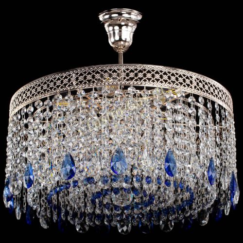 Люстра Венеция Капель журавлик синяя в Подольске Гусь Хрустальный