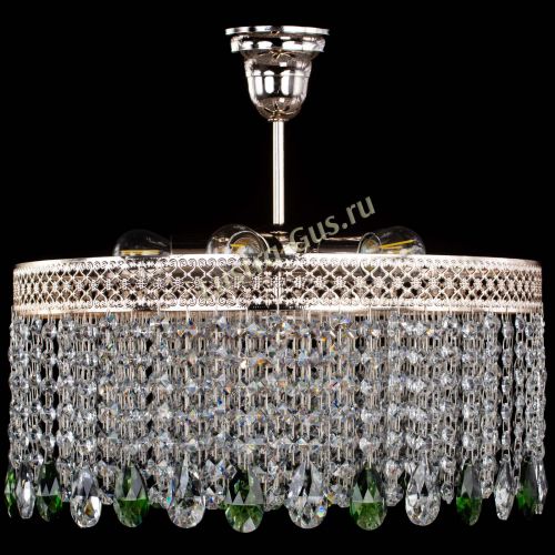 Люстра Венеция Капель журавлик зеленая в Подольске Гусь Хрустальный