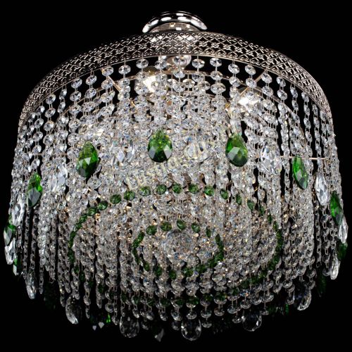 Люстра Венеция Капель журавлик зеленая в Подольске Гусь Хрустальный