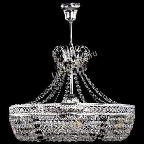 Люстра Венеция Кольцо с подвесом Черная в Подольске Гусь Хрустальный