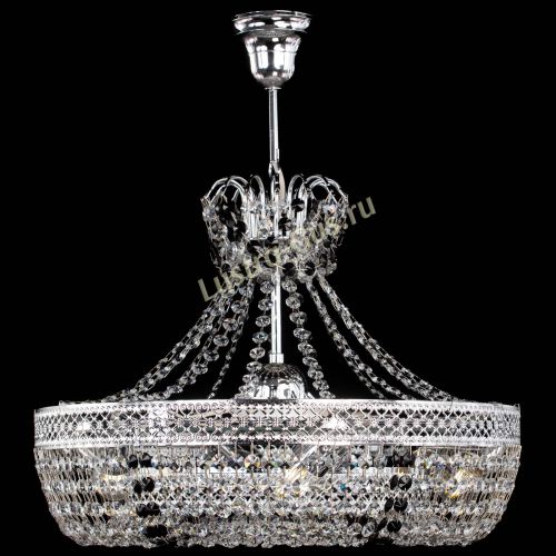 Люстра Венеция Кольцо с подвесом Черная в Подольске Гусь Хрустальный