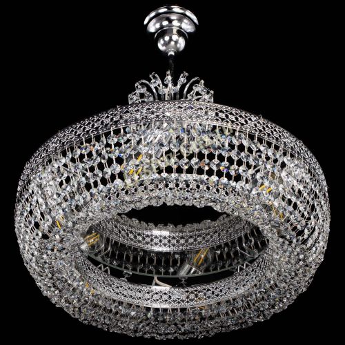 Люстра Венеция Кольцо с подвесом в Подольске Гусь Хрустальный