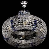 Люстра Венеция Кольцо с подвесом Синяя в Подольске Люстра Венеция Кольцо с подвесом Синяя в Подольске