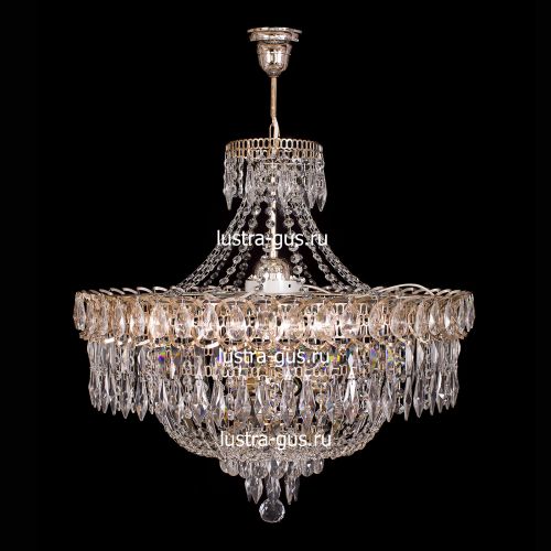 Люстра Водопад перо с подвесом в Подольске Гусь Хрустальный