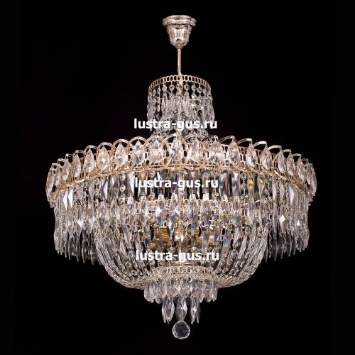 Люстра Водопад перо с подвесом в Подольске Гусь Хрустальный