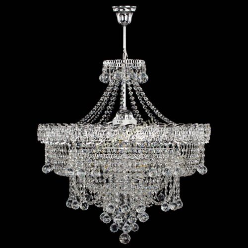 Люстра Водопад Софья с подвесом в Подольске Гусь Хрустальный