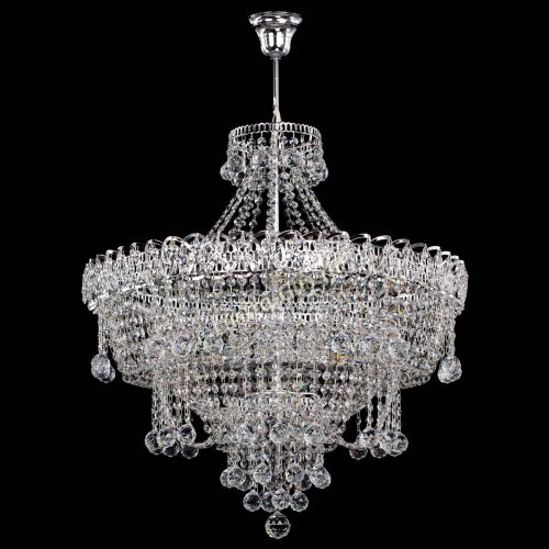 Люстра Водопад Софья с подвесом в Подольске Гусь Хрустальный