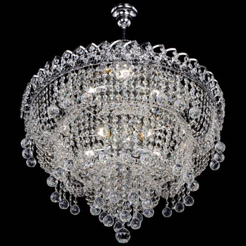 Люстра Водопад Софья с подвесом в Подольске Гусь Хрустальный